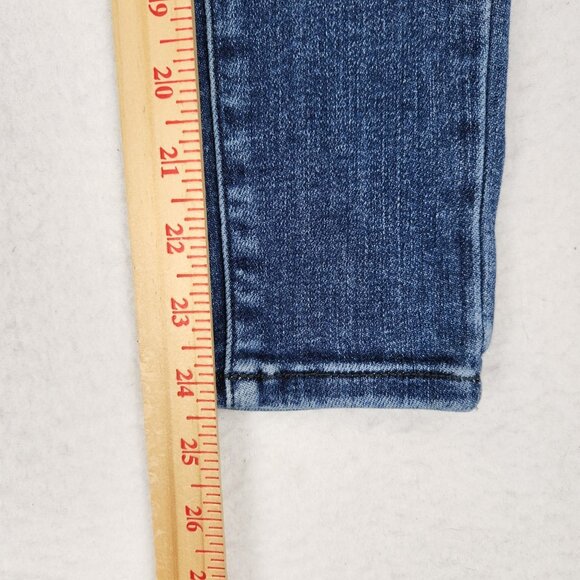 Kancan Jeans Girls 10 Blue Skinny Leg Snap Fly Classic Casual Ankle Denim Kids - Picture 6 of 13